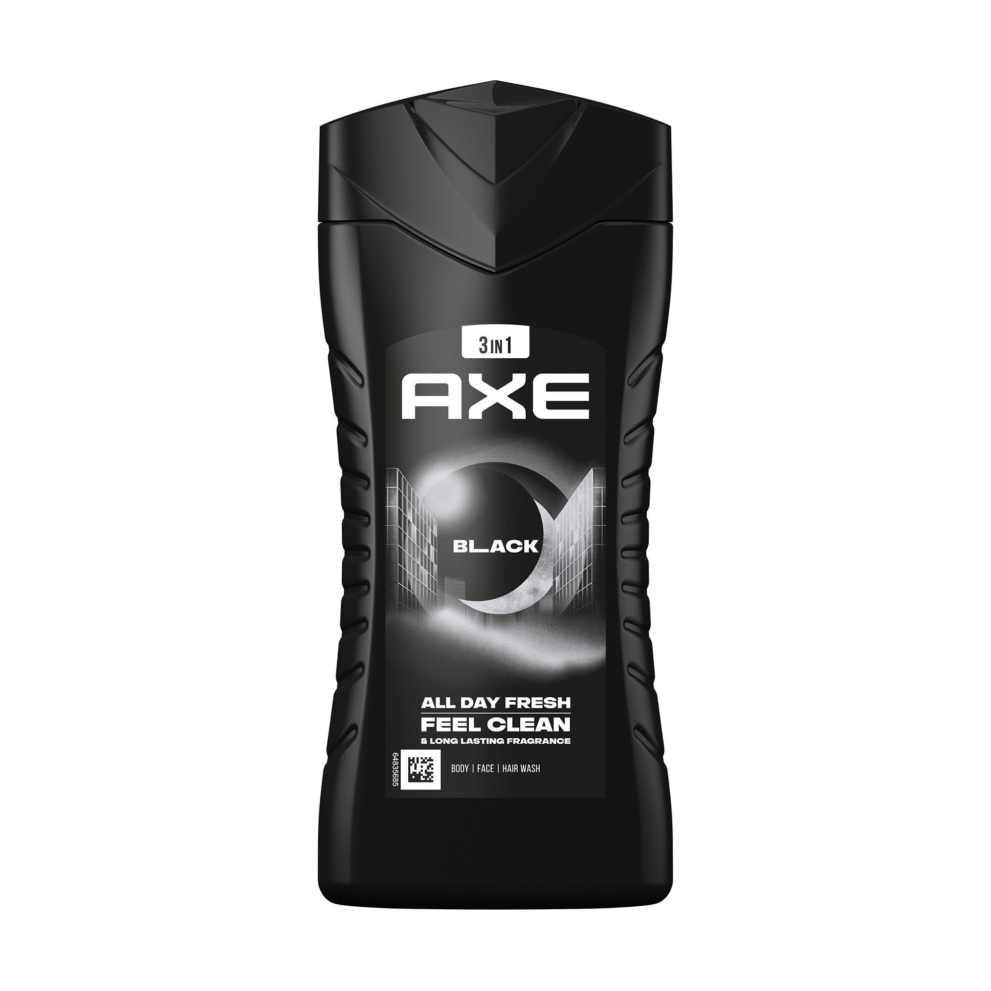 Гель для волосся, обличчя та тіла 3 в 1 Axe Black All Day Fresh Body Face Hair Wash, 250 мл